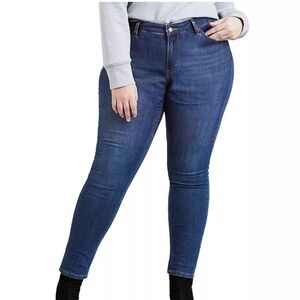 JEANS LEVI'S 711 Skinny Womens Blue Size 18W